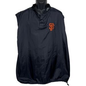 Vintage Rawlings San Francisco Giants Black Practice Vest Mens Size XL